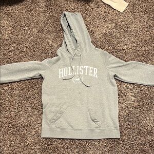 Hollister Light Gray Pullover Hoodie